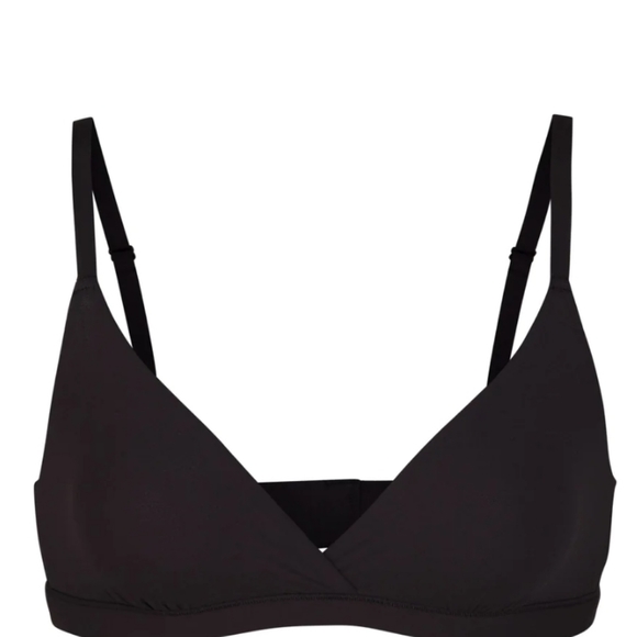 Nwt! Skims fits everybody crossover bralette onyx - Picture 1 of 7